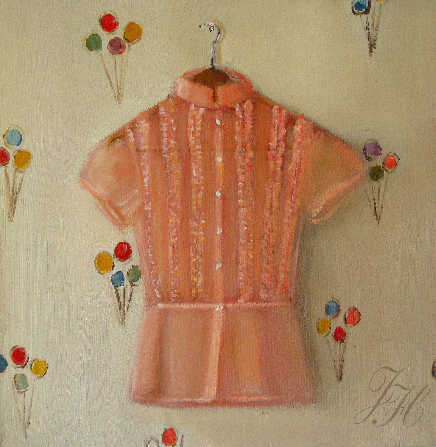 Still Life- The Daphne Blouse- Art Print
