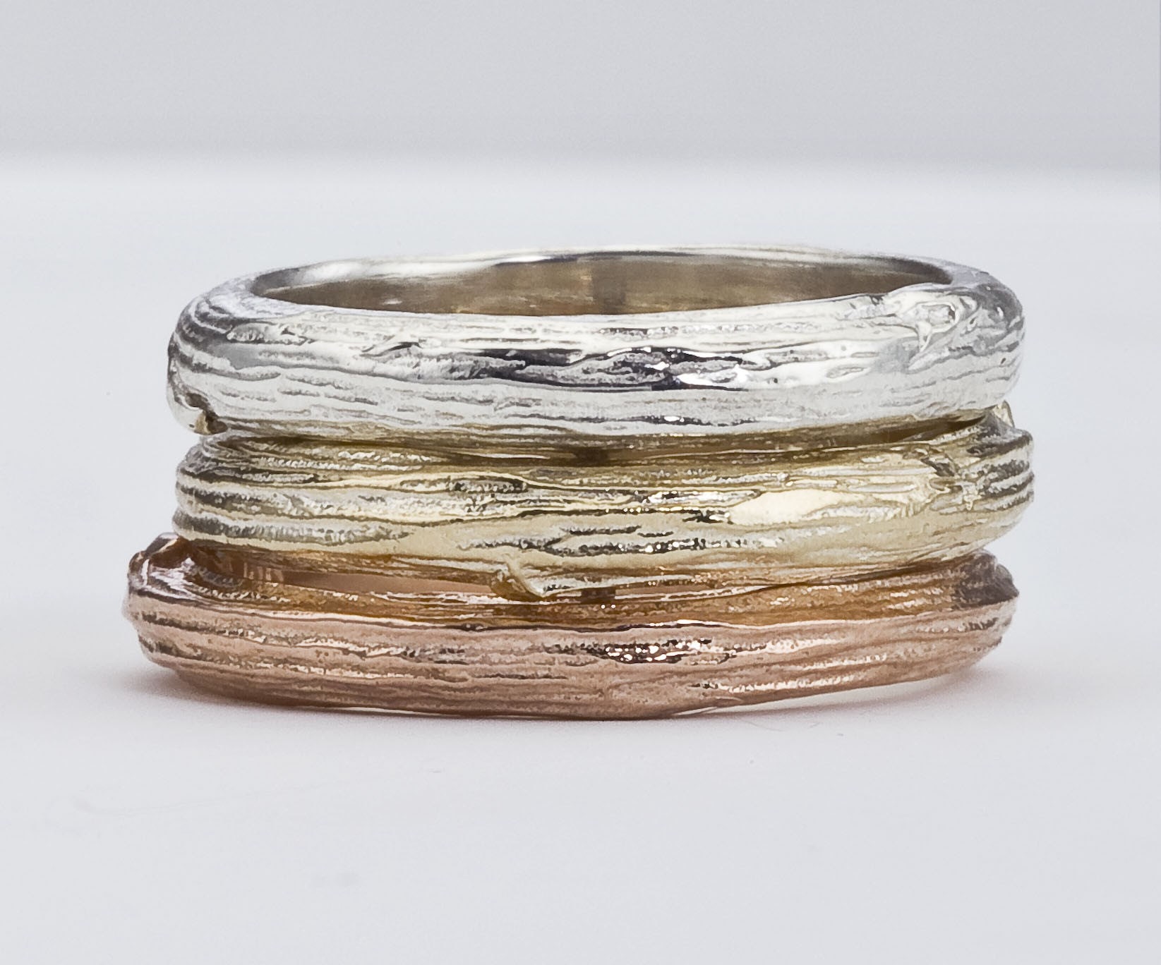 Wedding Band for Men/Women  -  Branch Design in Gold - As seen in Huffington Post Weddings and Etsy Wedding Showcase