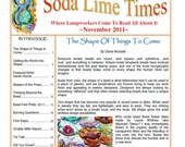 November  2011 Soda Lime Times Lampworking Magazine - by Diane Woodall