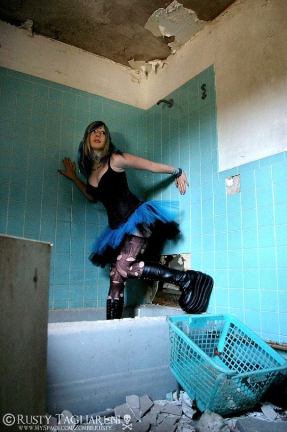 Turquoise Blue Black Layered Faerie Ballerina TuTu adult ALL Sizes