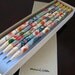 pencils made with japanese paper - set of 5 - patchwork sakura