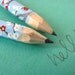 mini washi-wrapped japanese pencils - set of 10 - gentle spring