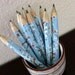 mini washi-wrapped japanese pencils - set of 10 - gentle spring