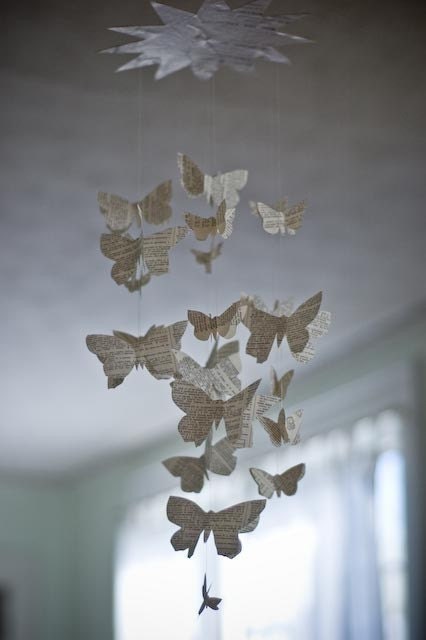 Wordy Butterfly Mobile