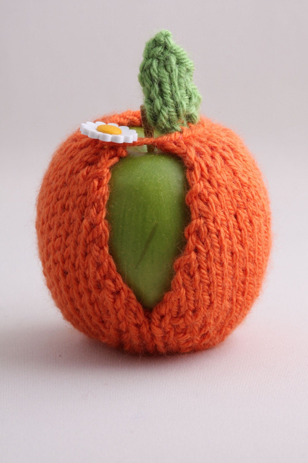Apple Jacket - Goldfish ( Dusty Orange) with Daisy Buttons