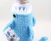 Baby Bottle Monster Shark with tail in Little Boy Blue