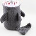 Monster Shark - for your Soda Can -Charcoal Grey
