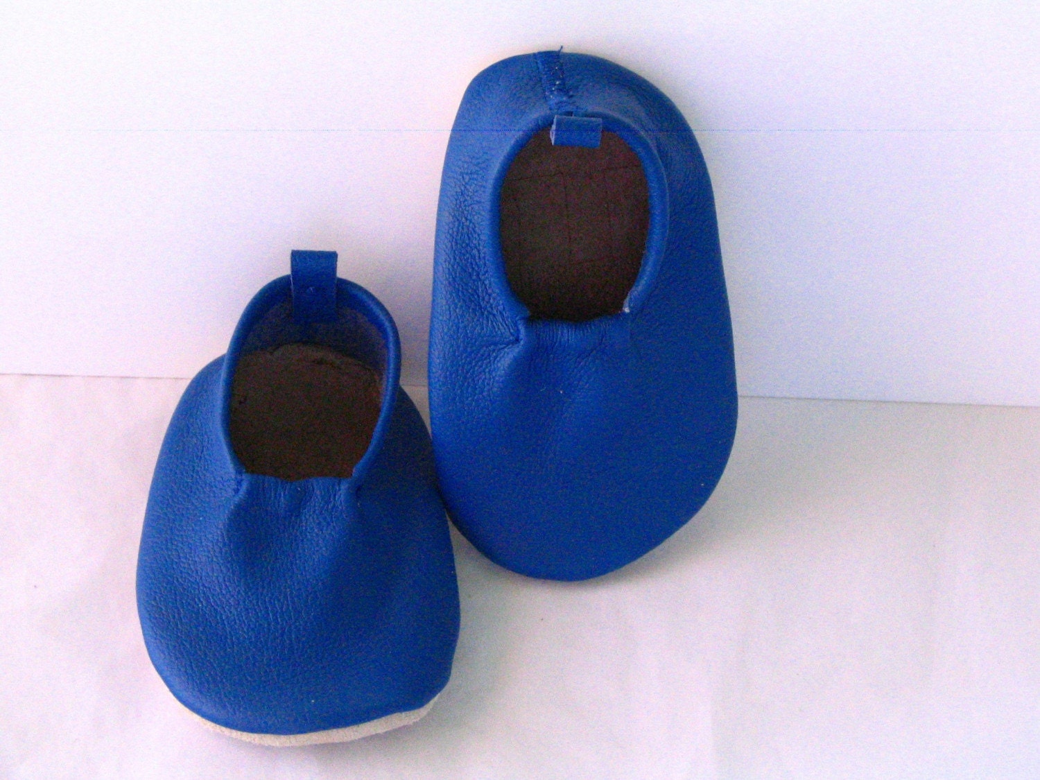 Blue Baby Leather Moks