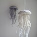 Medium Moon Jellyfish in Unbleached Merino Wool