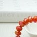Tangerine Crystal Beaded Bracelet with Pewter - Carney: fruity / juicy / bright