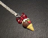 Sweet Icecream Cone Pendant / Necklace