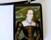 Portrait of Mary Queen of Scots pendant necklace recycled game tile Eco-Friendly