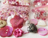 Beadwoven Necklace Kit, Marie Antoinette - Strawberry Pink