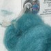 Teal Brushed Mohair Merino Yarn