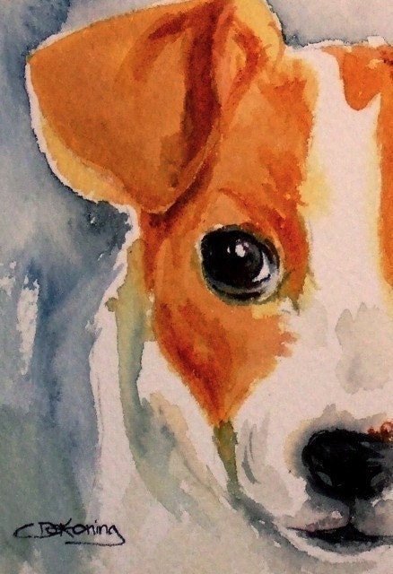 Jack Russell Terrier ACEO print