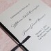 Simple and Affordable Wedding Program with Ribbon, You Choose Colors, Elegant Script