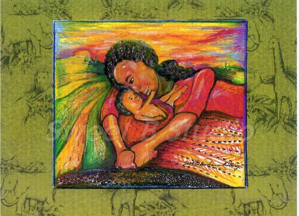 mother child of the earth bless heart future hope