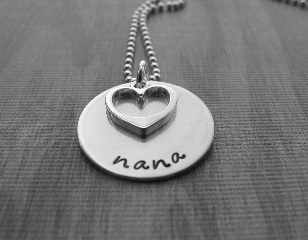 Hand Stamped Jewelry  A lot Of Love For Nana Necklace Ready to Ship