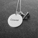 Hand Stamped Jewelry Cheer Necklace with Megaphone Ready to Ship