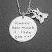 Hand Stamped Jewelry Guess how much I love you hand stamped necklace Ready to ship