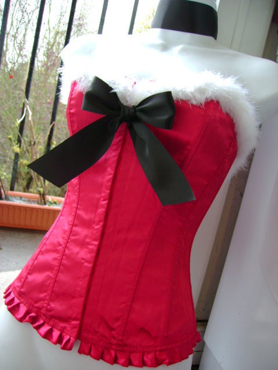 Sexy Santa Corset Christmas Costume Pin Up Mrs By Zombiebrideuk