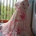 halloween CARRIE zombie bride texas CHAINSAW massacre white lace vampire wedding dress US size 4 - 6