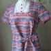 Vintge 19680s Dress Raspberry and Blueberry Parfait Dress