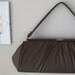 1960s Vintage Purse Taupe Mushroom Barrel Purse