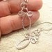 OOAK forged sterling silver loop earrings on handmade earwires