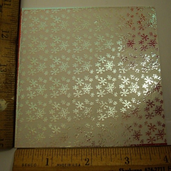 Dichroic Glass 4x4 Sheet With Laser Etched By Glimmerglassgifts
