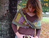 PDF knitting pattern moebius wrap "Justify"