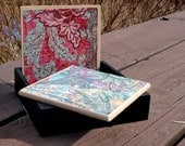 Pink & Blue/Purple Design Coasters
