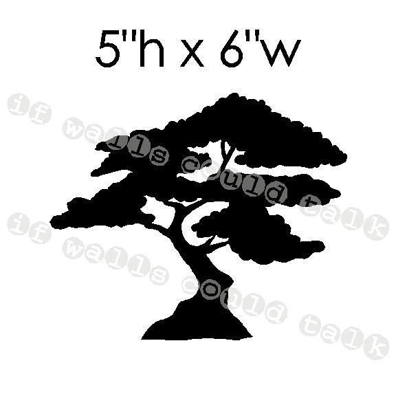 Baby BONSAI TREE vinyl decal, wall decal with FREE Shipping