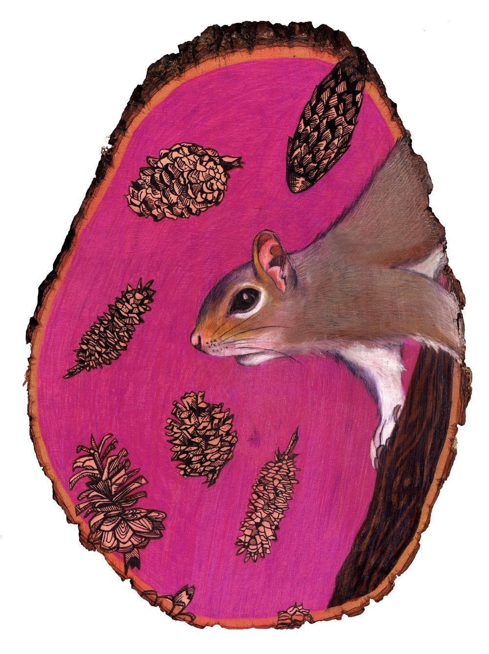 He's A Rather Squirrely Boy print 5x7
