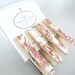 Red Toile Fabric Magnet Clothespins Set of 4
