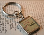 KeyRing, Map Pendant KeyRing, Add A KeyRing Silver Round Accessory