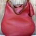 Cinnamon Red Leather Hobo Bag with Mustang Oiled Accents and Large Tassel by Stacy Leigh