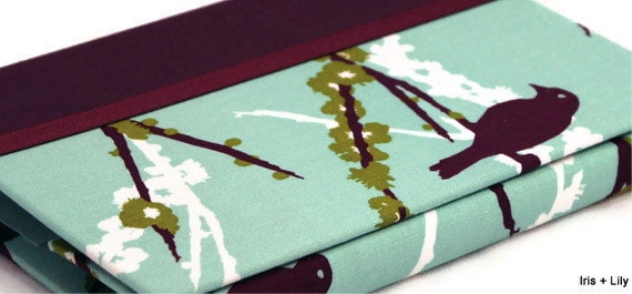 iPad Cover, Hardcover iPad Case, Custom iPad 2, iPad 3 Case, Stand - Personalized, Joel Dewberry Sparrows in Plum