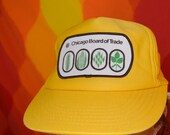 vintage 70's trucker hat CHICAGO board of trade patch snapback baseball cap rockstar 80s