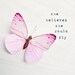 she believed she could fly - 8x8 whimsical butterfly photograph - nursery or childs room decor