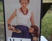 Mother's Day card, real vintage magazine photo clipping