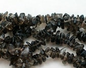 Smoky Quartz Gemstone Chip Beads 36 Inch Strand