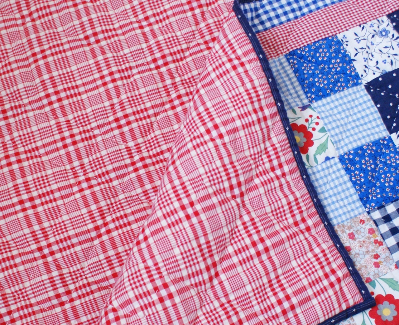 Dutch folklore nine patch Quilt