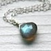Luminous Labradorite Accent Necklace