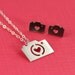 Camera Love Silhouette Necklace in Silver