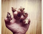 Howling Wolf Ring in Gold