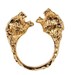 Golden Double Panther Ring