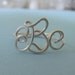 Handcrafted Monogram Ring (SS)