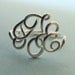 Handcrafted Monogram Ring (SS)