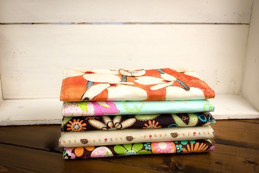 BiFold Clutch Wallet - Build Your Own Cotton Purr Long BiFold Clutch Wallet with Fabric Choice Group B